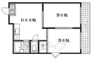 ナナハメゾン城南宮【308号室】の間取り