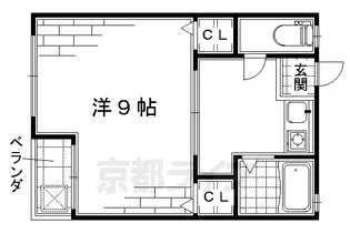 洛南ハイツ【2階】の間取り