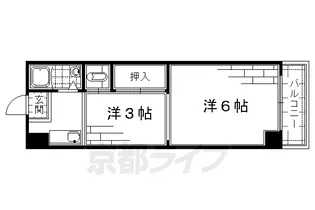マンションカンザツ【208号室】の間取り