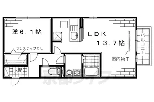 フィエスタ 1号館【1階】の間取り