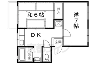 ハイム開土【203号室】の間取り