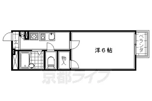 レオパレス立林【1階】の間取り