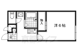 レオパレス伏水向島【1階】の間取り