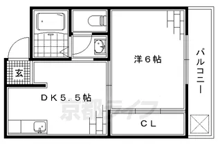 ミヤタマンション【405号室】の間取り