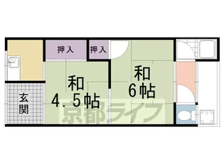 第一小富士荘【3号室】の間取り