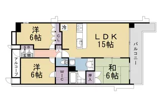 ネバーランド桃山御陵ロジュマン【105号室】の間取り