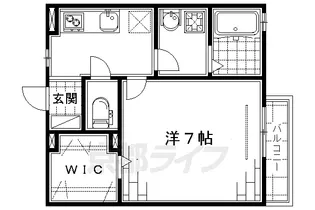 ラ・グラシューズ【201号室】の間取り
