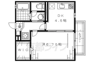 京都府京都市伏見区深草新門丈町【アパート】の間取り