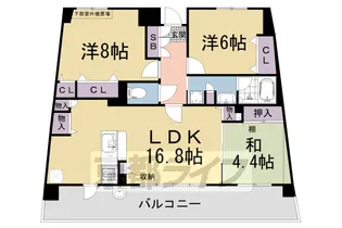 グラン・コート向島【503号室】の間取り