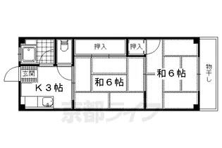 下津ハイツ【2階】の間取り