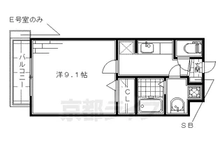 メゾン・ハーモニー【1-E号室】の間取り