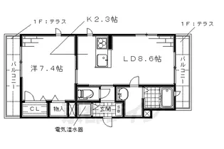 エスポワール八番館【203号室】の間取り