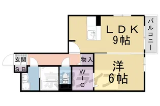 ルーチェ大亀谷【101号室】の間取り