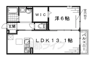 ル アンブル A棟【1階】の間取り