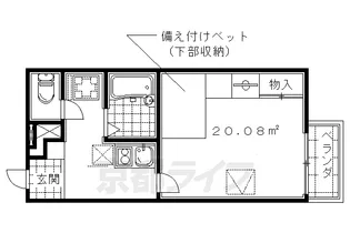 レオパレス極楽寺【2階】の間取り