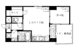 京都府京都市伏見区大阪町【マンション】の間取り