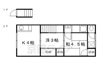 野田町アパート D棟【D-4号室】の間取り