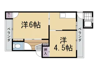 三幸マンション【201号室】の間取り
