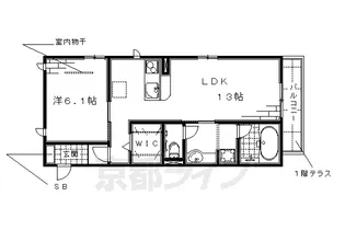 フォレスト桃山筑前台【301号室】の間取り