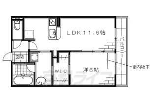 フォレスト桃山筑前台【2階】の間取り
