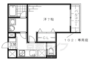 レセーナ.S・K【3階】の間取り