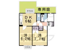 リバティ竹村【1階】の間取り
