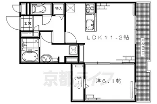 マジェスティ サザン Ⅱ【2階】の間取り