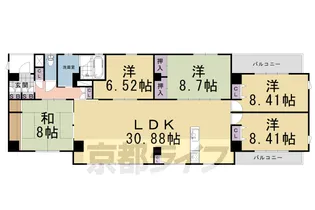 アムールさの【3F号室】の間取り