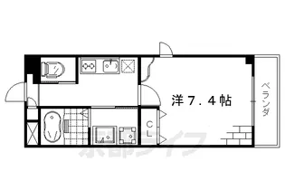 プラリア竹田【5階】の間取り