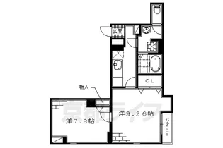 パレス龍大【1階】の間取り
