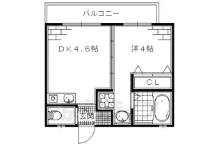 La.Calme【103号室】の間取り