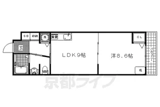 clasico北御所【102号室】の間取り