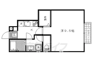 フレディ一条【1階】の間取り