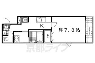 ケシミヤ上京【301号室】の間取り