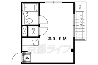 白梅町グリーンハイツ【302号室】の間取り