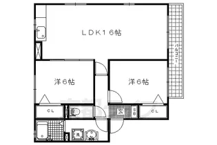 「サードニックス今原」【2階】の間取り