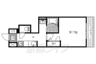 エトワール紫竹Ⅲ【102号室】の間取り