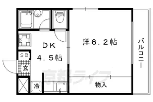 イレート壱番館【102号室】の間取り