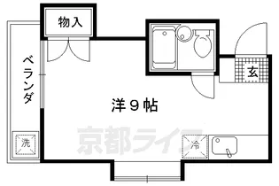 ベルヴィnada【203号室】の間取り