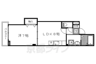 グランフィオーレ ウエダ【203号室】の間取り