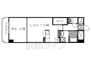 京都府京都市上京区西辰巳町【マンション】の間取り