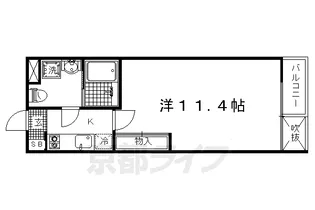 京都府京都市上京区表町【マンション】の間取り