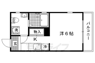 グレース白梅町【2-D号室】の間取り