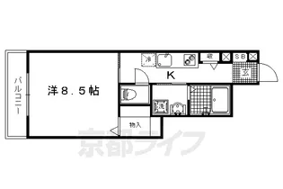 プラムコート北野【A102号室】の間取り