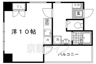 amistad洛【301号室】の間取り