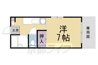 ジュネス和【1階】の間取り