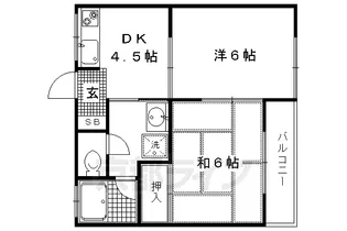 もえぎ荘【203号室】の間取り
