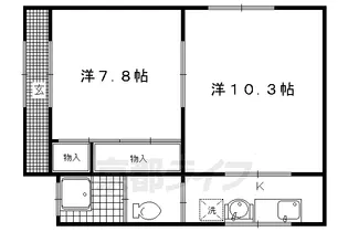 田中ハイツ【102号室】の間取り