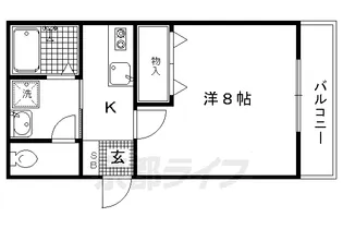 プラティーク・ドミール【201号室】の間取り