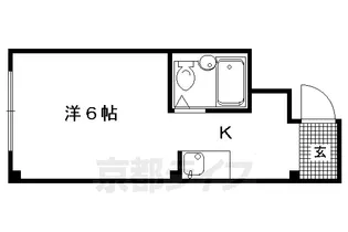 ヴィラージュ白梅町【203号室】の間取り